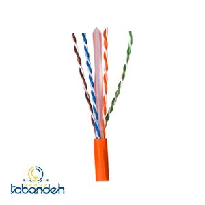 کابل شبکه CAT6 UTP مس (permanet,fluke test) پینو 